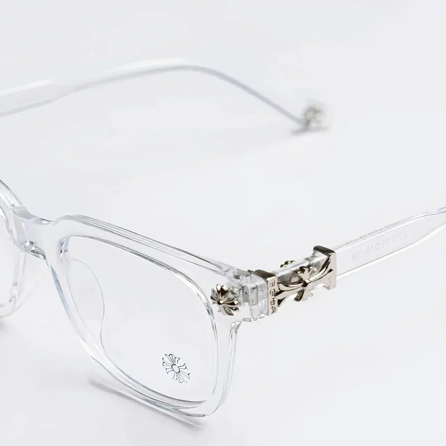 Slifera - Occhiali  trasparenti cromati